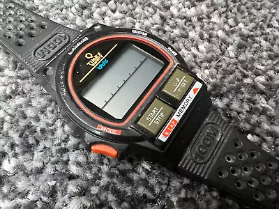 Timex EARLY 8 Lap Mens Watch 1987 KOREA  Triathlon 100 QUARTZ Vintage • $75