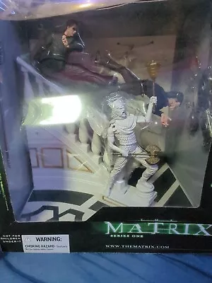 McFarlane Matrix Reloaded Series 1 Neo Chateau Scene Deluxe Boxed Set • $50