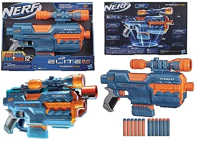 Nerf Elite 2.0 Phoenix CS-6 Ages 8+ Toy Gun Fire Play Gift Mission Clip Dart Fun • $79