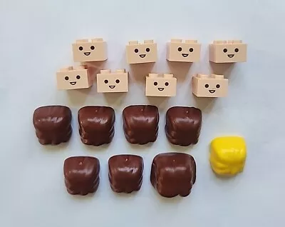 Vintage Mega Bloks With Face And Hair HTF Rare Lot Of 16 Pieces • $34.98