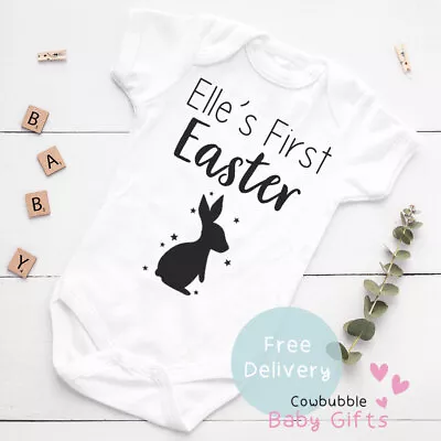 £6.65 • Buy 1st Easter Vest - Personalised Easter Baby Grow, Clothes, Bodysuit First Easter