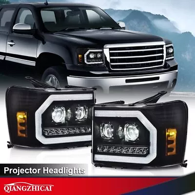 Fit For 2007-2013 GMC Sierra 1500 2500HD 3500HD LED DRL Projector Headlights NEW • $170.11