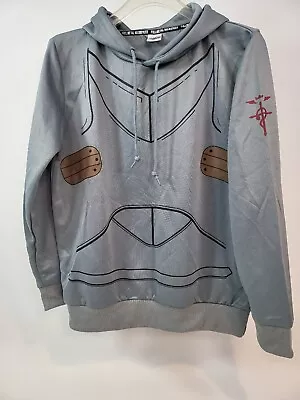 LARGE Fullmetal Alchemist Don Quixote Collab Pull Hoodie ALPHONSE ELRIC Gray • $47