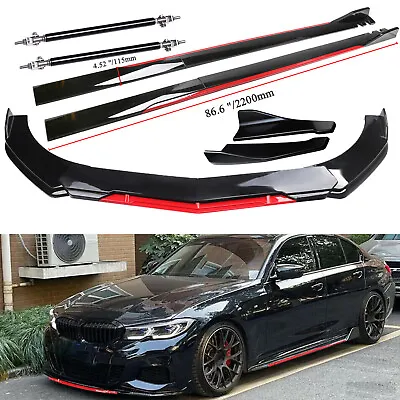 For BMW Front Bumper Lip Splitter Spoiler 86.6 Side Skirt Extension • $99.99