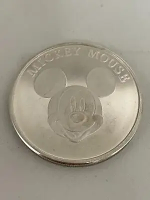 *1928-1998 Silver Bullion Commemorative Happy Birthday Mickey Round  #r858 • $49.95