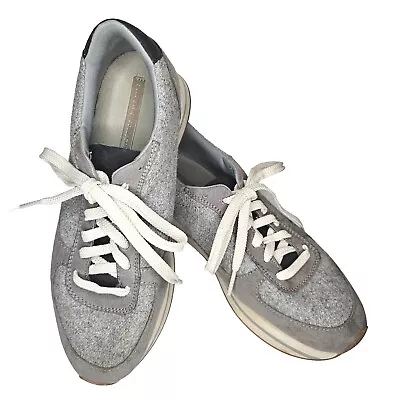 Zara Basic Collection Gray Womens  Platform Sneaker Shoe SZ 8 / 39 EU Used SB18 • $19.95