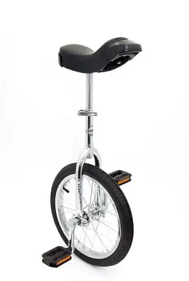 Deluxe Indy Trainer 16  Unicycle - Chrome Or Red - Adults & Children - Stunt • £99.99