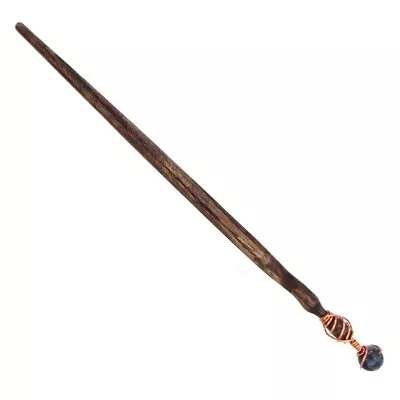 NEW Lapis Lazuli And Oak Handcrafted Magic Wood Wand Copper Wire-Wrapped 9.5  • $28.99