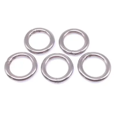 5pcs 304 Stainless Steel Seamless Metal O Ring Welded Round OD 30mm Wire Dia 5 • $11.96