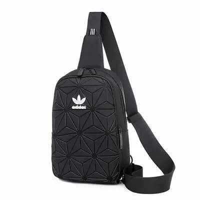 $39.95 • Buy Adidas Originals 3D Geo Mesh Mini Crossbody Bag - Black / Red / Blue