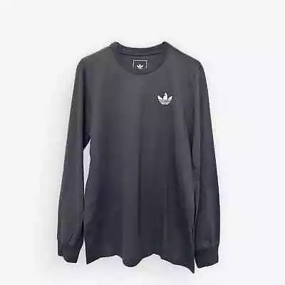 Men’s Long Sleeve Small Adidas Skateboarding Black Shirt 4.0 Logo LS Tee • $20