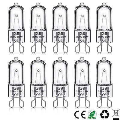 G9 Halogen Bulb 25W 40W 60W Capsule Replace Light Bulbs 240V Dimmable Glass Lamp • $72.37
