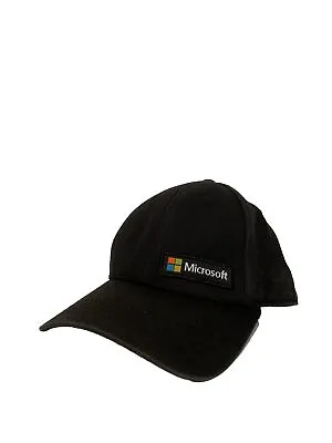 Vintage Microsoft Patch Black Snapback Hat • $24.99