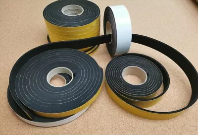 Neoprene Sponge/Foam Self Adhesive Roll 23456810 & 12mm X Various Lengths • £69