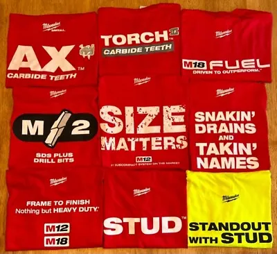 Milwaukee Tool T-shirts (variety Of Graphics SMLXL2XL3XL) • $15.99