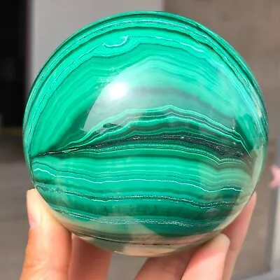 1270g Top Natural Malachite Quartz Crystal Sphere Gemstone Reiki Healing Q470 • $14.45