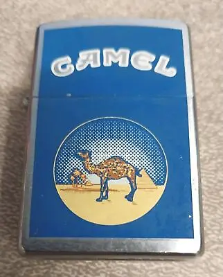 February 1999 Zippo Blue Circle Camel Desert Unfired Bradford PA • £44.34