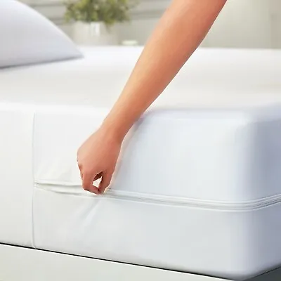 Kaycie Gray Basics High Quality Zippered Mattress Protector 100% Bed Bug Proof • $27.53