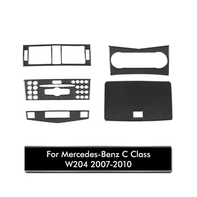 5Pc Real Carbon Fiber Interior Dash Set Kit For Mercedes-Benz C Class W204 07-10 • $51.69