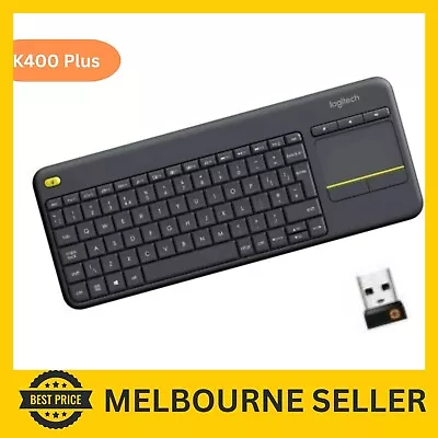 LOGITECH K400 Plus Wireless Keyboard Touchpad PC Laptop Android Smart TV BOX USB • $80.89