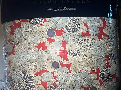 Ralph Lauren Home Queen Comforter Remy Floral Red Cotton New • $159.99