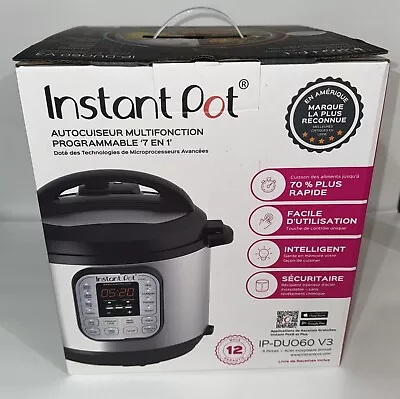 Instant Pot Duo 6 Quarts 7-in-1 Slow Cooker/Pressure Cooker - Stainless Steel • $121.40