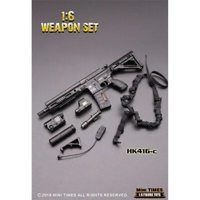 MINITIMES MINI HK416C 1/6 Scale Weapon Gun Model For 12  Soldier Action Figure • $53.08