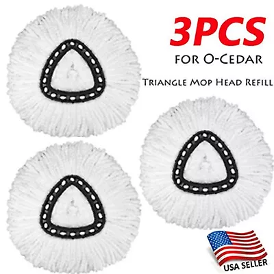 3x Replacement Microfiber Mop Head Easy Clean Wring Refill For O-Cedar Spin Mop • $9.59