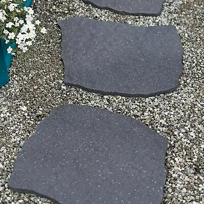 Garden Stepping Stone Recycled Rubber Primeur Natural B Non-slip Non-toxic • £13.99