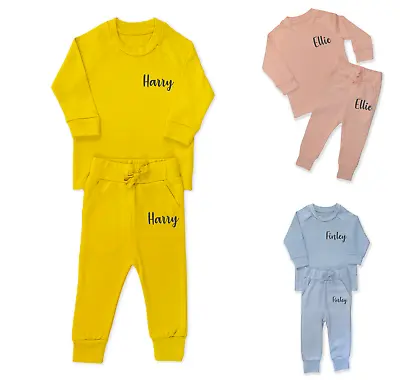 Personalised Name Lounge Set Children's Tracksuit Loungewear Girls Boys Gifts • £8