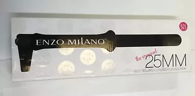 Enzo Milano Curling Iron Black 25mm Round • $78