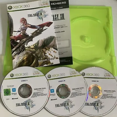 Final Fantasy XIII (13) Xbox 360 Game PAL Complete W Manual 3 Disc Set FREE POST • $11.90