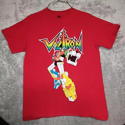 Voltron Anime Graphic T-Shirt Red Collectible Clothing TEEN Size Medium • $11.01