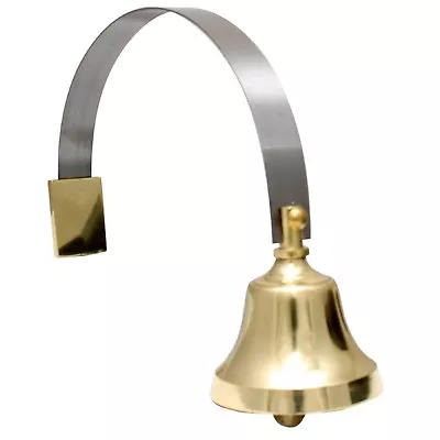 Shop Door Bell - Steel Spring + Conceal Fix Shoe | BRASS • £19.80