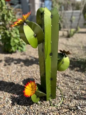 Metal Saguaro Cactus Olive - Garden Art • $89.99