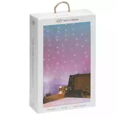 LED Curtain String Light Mystical Good Vibes Pink Ombre - West & Arrow • $9.77