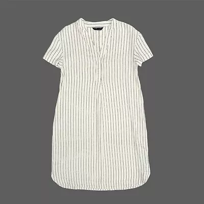 Marks And Spencer Linen Blend Dress Size 8 • £15