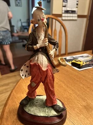 $0.99 • Buy Vintage R Ferolanza Clown Figurine Playing Saxophone. Pre-“Owned. Vintage 1984