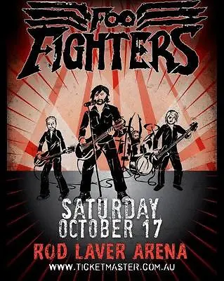 FOO FIGHTERS Dave Grohl Live Rod Laver Arena Concert 8 X 10 Glossy Poster Print • $5.99