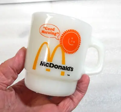 Fire King McDonalds Good Morning Sunshine Coffee Cup Mug Mint Looks Unused • $12.50