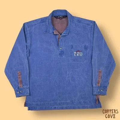 49 Degrees The Foredeck Isles Of Scilly Smok Pullover Tunic Shirt Medium • £49.99