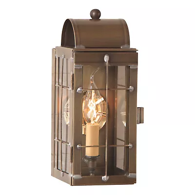 Cape Cod Wall Lantern In Weathered Brass USA Handcrafted • $219.95