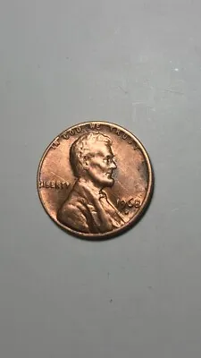 1968 D Lincoln Penny With Error On Top Rim And  L  In Liberty On Edge • $200