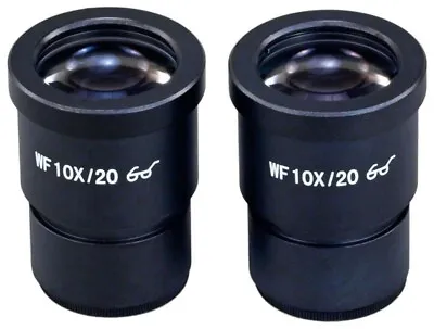 Two WF10X/20 High Eye-point Widefield Eyepieces 30mm For Stereo Microscopes • $42.99