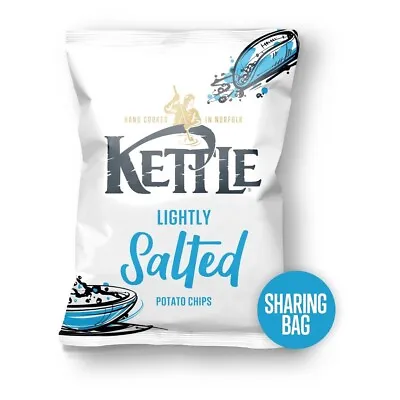 1 X KETTLE Chips Lightly Salted Sharing Crisps Snacks 130g • $9.34