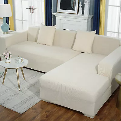 1 Set Couch Cover Thicken Washable Comfortable L Shape Slipcover Super Soft • $36.81