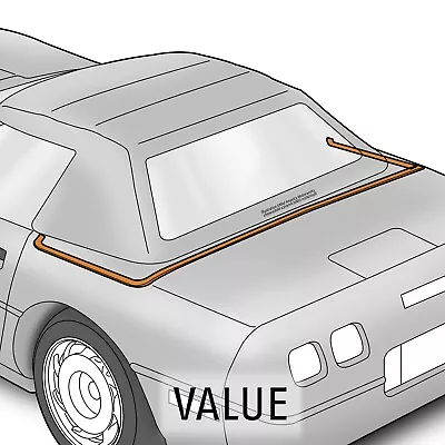 Weatherstrip Seal For 1986-96 C4 Corvette Convertible Deck Lid Rail - Value Line • $104.95