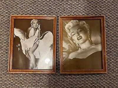 Famous People Photo Movie Stars Marilyn Monroe In Vintage Wood Frame • $29.99