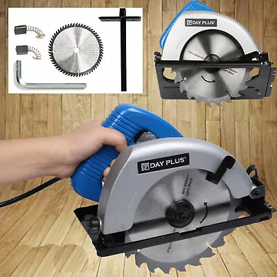 Electric Circular Saw Powerful Wood Metal Cutting Tile Plastic Blade Rip Guide • £31.50