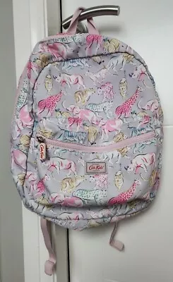 Cath Kidston Lilac Pink Safari Zoo Animal Rucksack Back Pack Bag • £15